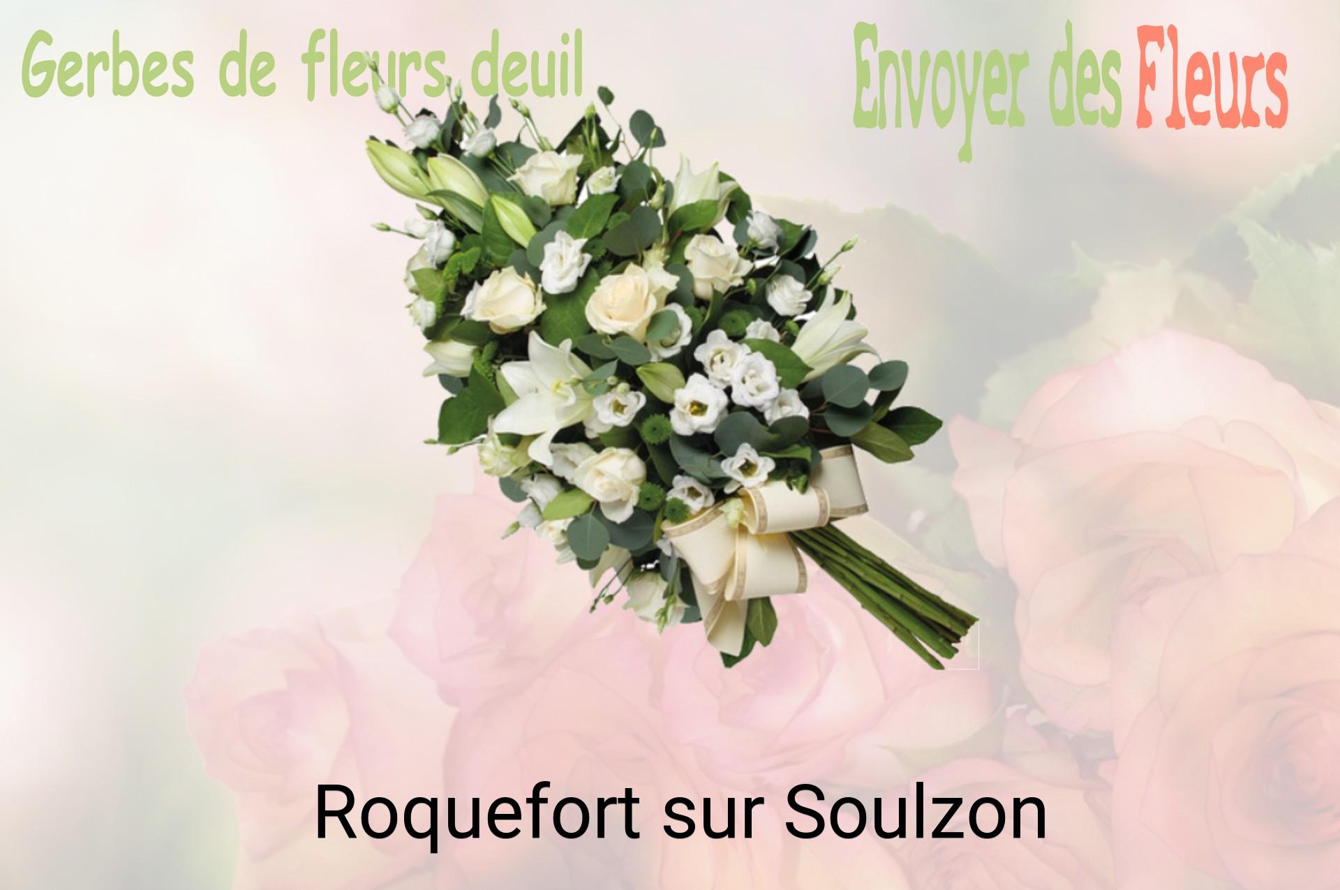 Gerbe de fleurs de deuil livrée à Roquefort-sur-Soulzon